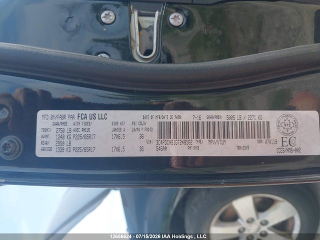 Dodge JOURNEY SE 2016 3C4PDCAB1GT248582 Image 9