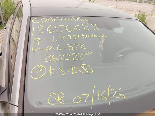 Aukcja sprzedaży 2019 Volkswagen Jetta 1.4 Tsi Highline, vin: 3VWW57BU1KM016578, numer aukcji: 12656658