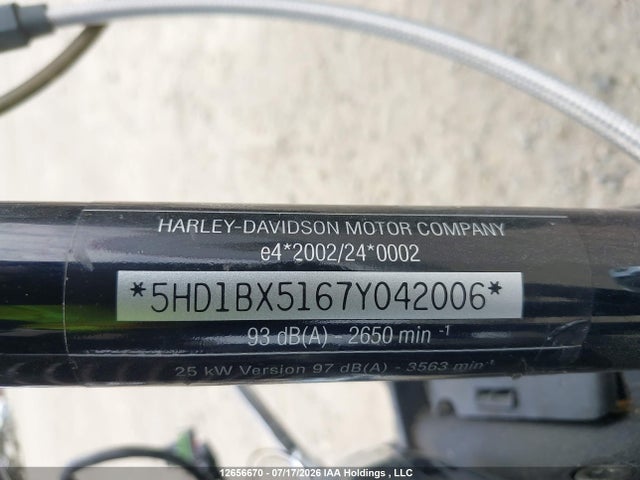 Aukcja sprzedaży 2007 Harley-davidson Flstf, vin: 5HD1BX5167Y042006, numer aukcji: 12656670