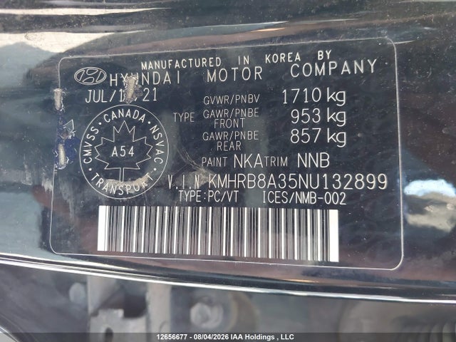 Продажа на аукционе авто 2022 Hyundai Venue Essential Auto Ivt, vin: KMHRB8A35NU132899, номер лота: 12656677