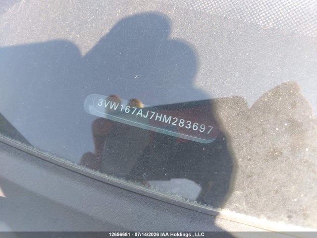 12656681 :رقم المزاد ، 3VW167AJ7HM283697 vin ، 2017 Volkswagen Jetta S مزاد بيع