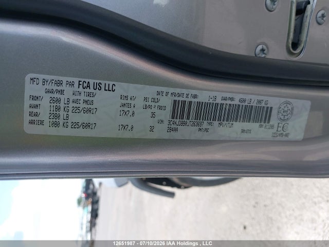 Продаж на аукціоні авто 2018 Jeep Compass North, vin: 3C4NJDBB0JT263697, номер лоту: 12651987