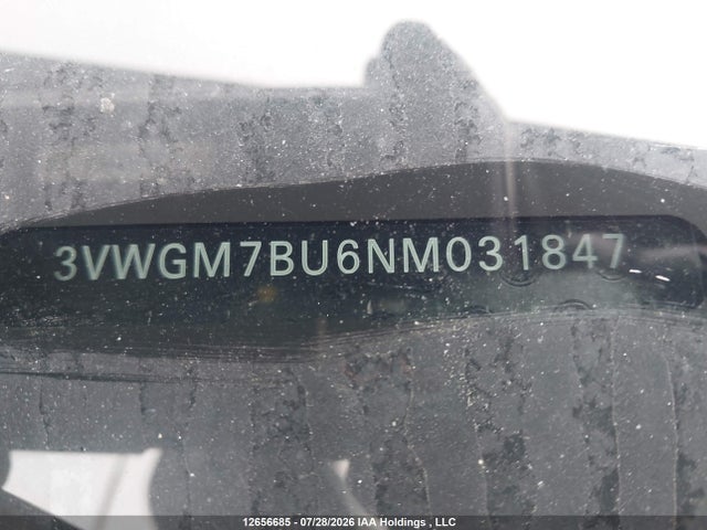 3VWGM7BU6NM031847 Volkswagen JETTA SEL