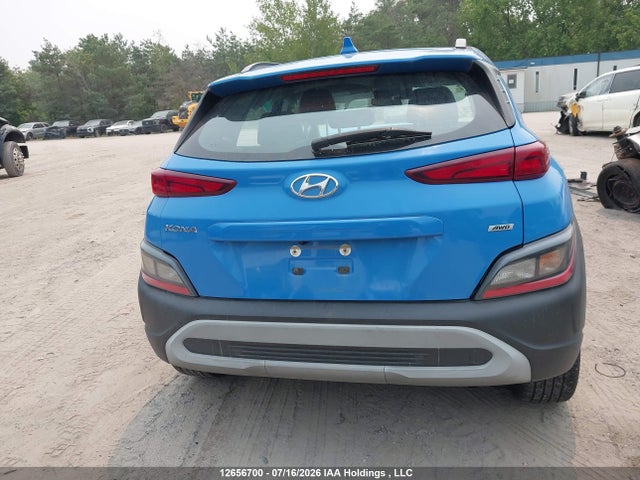 2022 Hyundai Kona Preferred Awd With Sun And Leather Package მანქანა იყიდება აუქციონზე, vin: KM8K6CAB4NU779570, აუქციონის ნომერი: 12656700