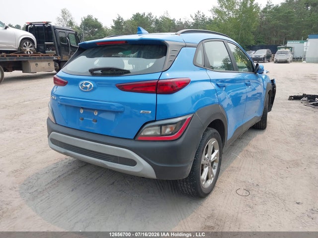 2022 Hyundai Kona Preferred Awd With Sun And Leather Package მანქანა იყიდება აუქციონზე, vin: KM8K6CAB4NU779570, აუქციონის ნომერი: 12656700
