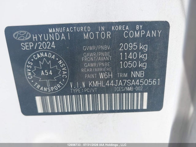 Hyundai Sonata 2025 KMHL44JA7SA450561 Image 9