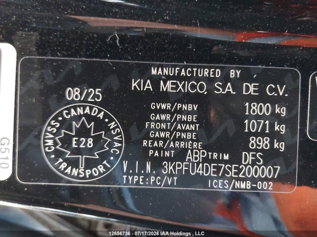 KIA K4 Ex/ex+ 2025 3KPFU4DE7SE200007 Image 9