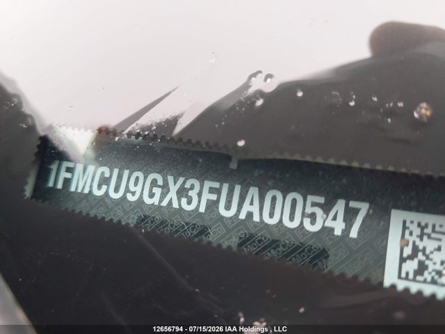 12656794 :رقم المزاد ، 1FMCU9GX3FUA00547 vin ، 2015 Ford Escape Se مزاد بيع