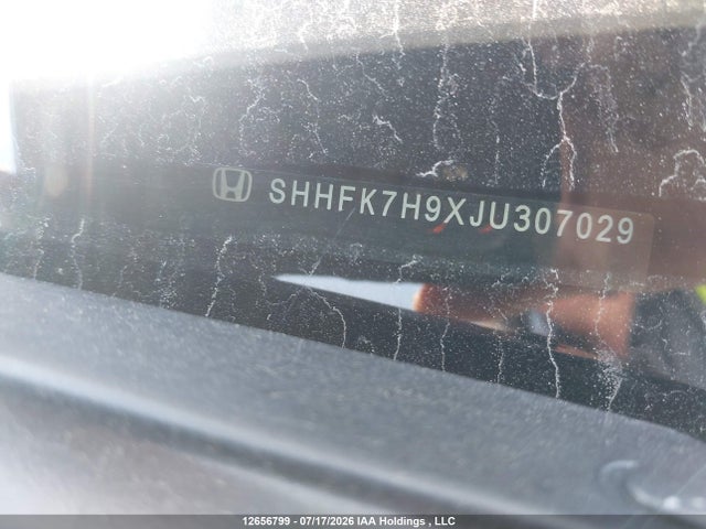 Aukcja sprzedaży 2018 Honda Civic Sport Touring, vin: SHHFK7H9XJU307029, numer aukcji: 12656799