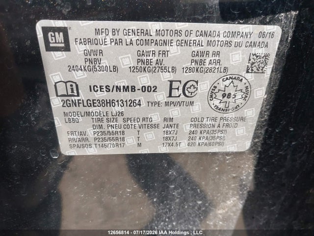 Chevrolet Equinox Premier 2017 2GNFLGE38H6131264 Image 9