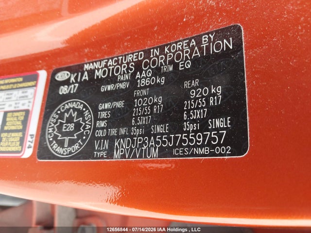 KIA Soul Ex/ex Premium/ex Tech/ex+ 2018 KNDJP3A55J7559757 Image 19