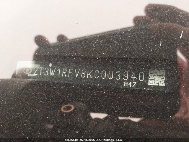 2T3W1RFV8KC003940 Toyota Rav4 Xle
