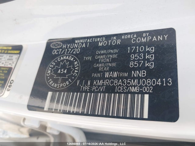 Hyundai Venue Preferred 2021 KMHRC8A35MU080413 Image 9
