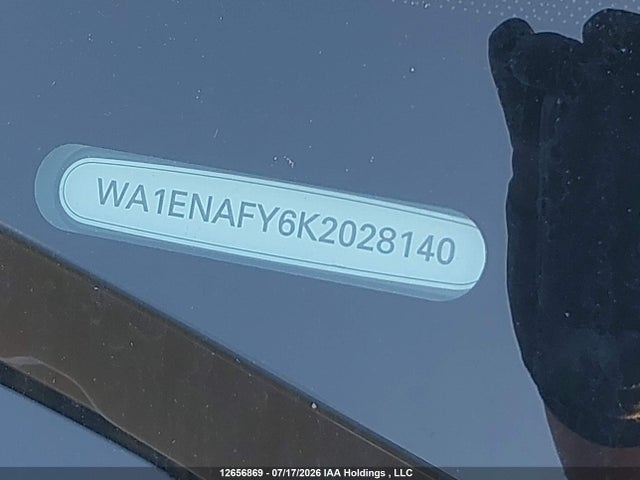 12656869 :رقم المزاد ، WA1ENAFY6K2028140 vin ، 2019 Audi Q5 45 Progressiv مزاد بيع