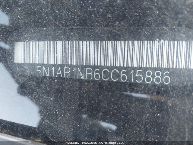 Auction sale of the 2012 Nissan Pathfinder Le/s/sv, vin: 5N1AR1NB6CC615886, lot number: 12656882