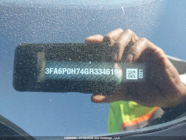 Продажа на аукционе авто 2016 Ford Fusion Se, vin: 3FA6P0H74GR334619, номер лота: 12656888