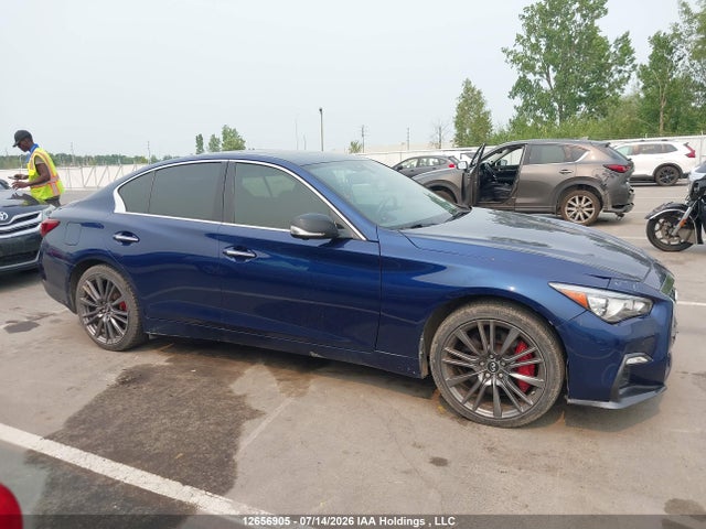 2018 Infiniti Q50 3.0t Red Sport 400 მანქანა იყიდება აუქციონზე, vin: JN1FV7AR8JM480822, აუქციონის ნომერი: 12656905