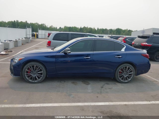 2018 Infiniti Q50 3.0t Red Sport 400 მანქანა იყიდება აუქციონზე, vin: JN1FV7AR8JM480822, აუქციონის ნომერი: 12656905