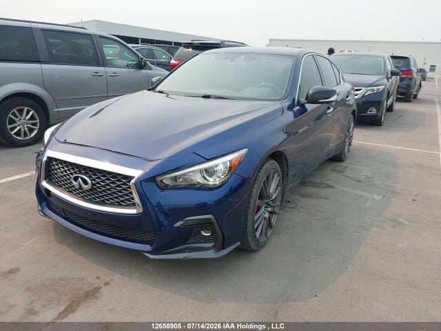 2018 Infiniti Q50 3.0t Red Sport 400 მანქანა იყიდება აუქციონზე, vin: JN1FV7AR8JM480822, აუქციონის ნომერი: 12656905