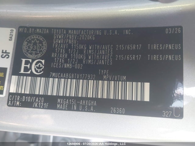 Toyota Corolla Cross Le 2026 7MUCAABG8TV177932 Image 9