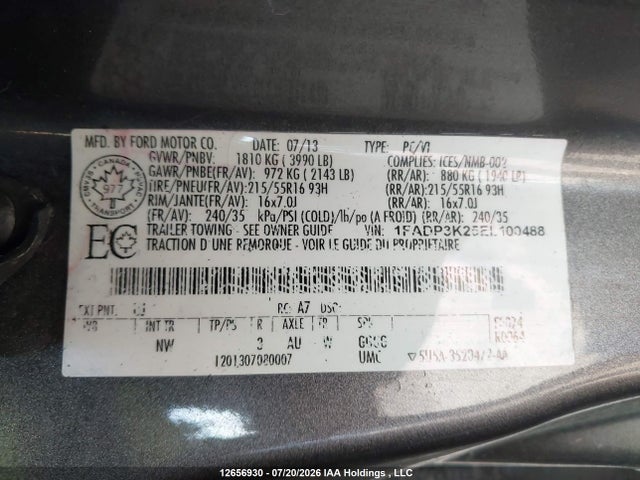 Aukcja sprzedaży 2014 Ford Focus Se, vin: 1FADP3K25EL100488, numer aukcji: 12656930