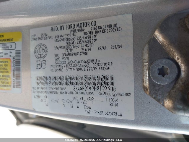 Ford FUSION SE 2017 3FA6P0T99HR127508 Image 18