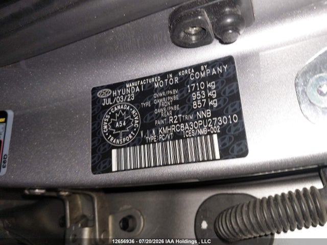 Продаж на аукціоні авто 2023 Hyundai Venue Preferred, vin: KMHRC8A30PU273010, номер лоту: 12656936