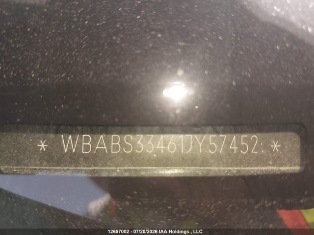 12657002 :رقم المزاد ، WBABS33461JY57452 vin ، 2001 Bmw 325 Ci مزاد بيع