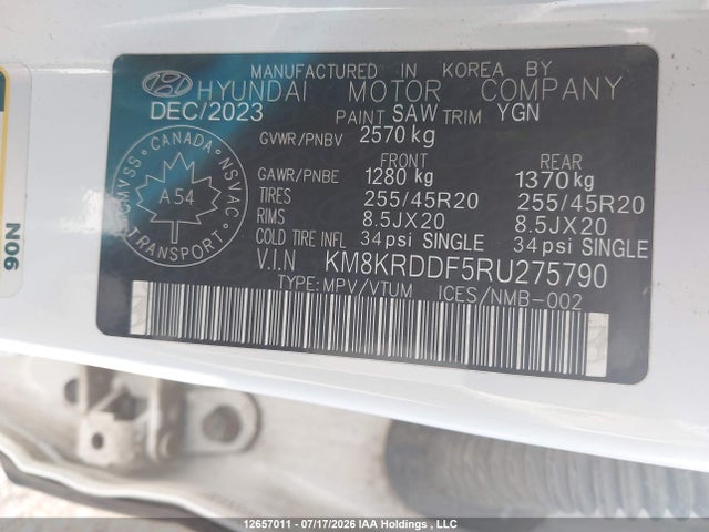KM8KRDDF5RU275790 Hyundai Ioniq 5 Preferred Long Range With Ultimate Package