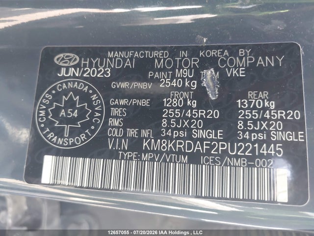 Hyundai Ioniq 5 2023 KM8KRDAF2PU221445 Image 9