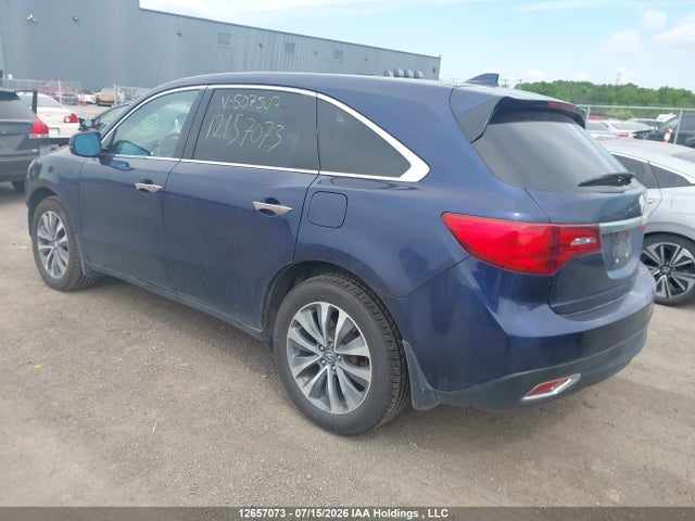 Продажа на аукционе авто 2016 Acura Mdx Navigation Package, vin: 5FRYD4H43GB507507, номер лота: 12657073