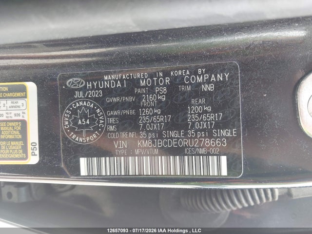 Hyundai Tucson Preferred Awd 2024 KM8JBCDE0RU278663 Image 9