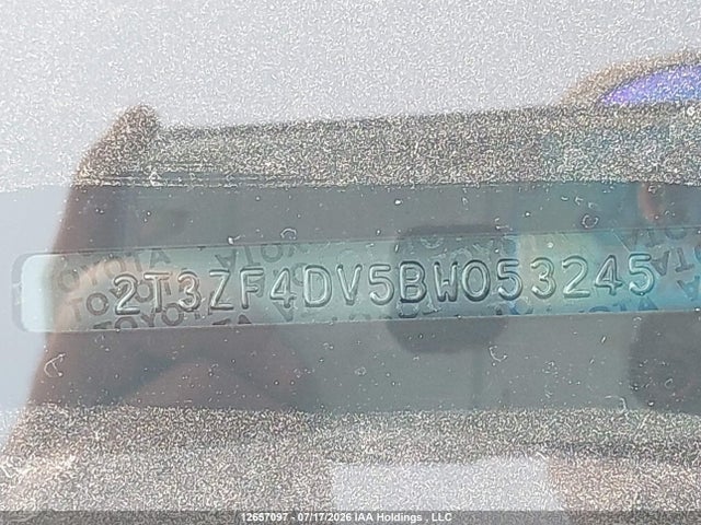 2011 Toyota Rav4 მანქანა იყიდება აუქციონზე, vin: 2T3ZF4DV5BW053245, აუქციონის ნომერი: 12657097