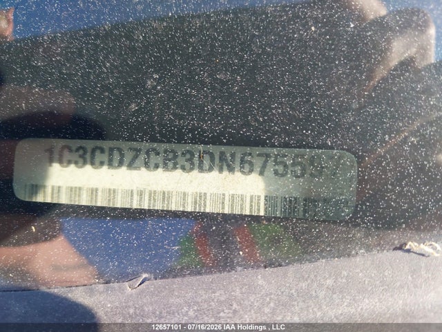 12657101 :رقم المزاد ، 1C3CDZCB3DN675597 vin ، 2013 Dodge Avenger Sxt مزاد بيع