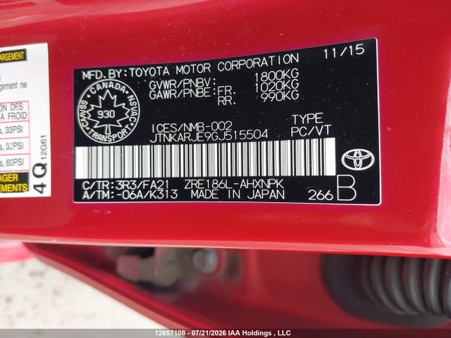 Scion IM 2016 JTNKARJE9GJ515504 Image 9