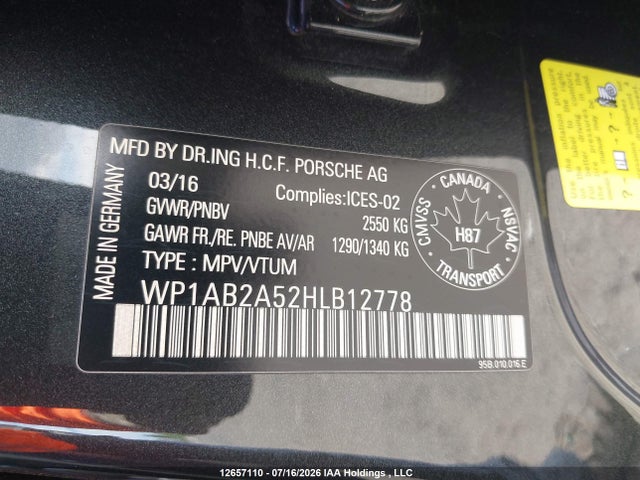WP1AB2A52HLB12778 Porsche MACAN S