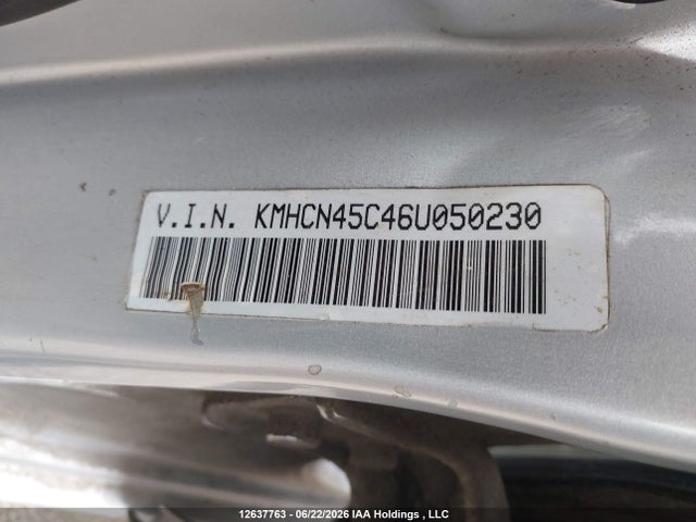 Aukcja sprzedaży 2006 Hyundai Accent Gl/gls, vin: KMHCN45C46U050230, numer aukcji: 12637763