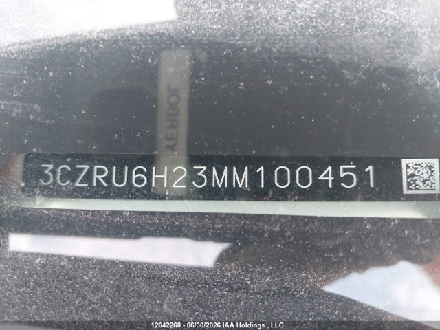 Продажа на аукционе авто 2021 Honda Hr-v Sport, vin: 3CZRU6H23MM100451, номер лота: 12642268