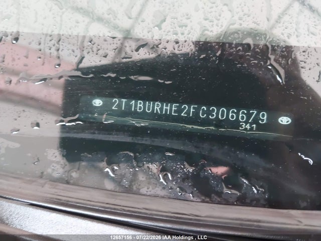 Продажа на аукционе авто 2015 Toyota Corolla L/le/le Pls/prm/s/s Pls, vin: 2T1BURHE2FC306679, номер лота: 12657156
