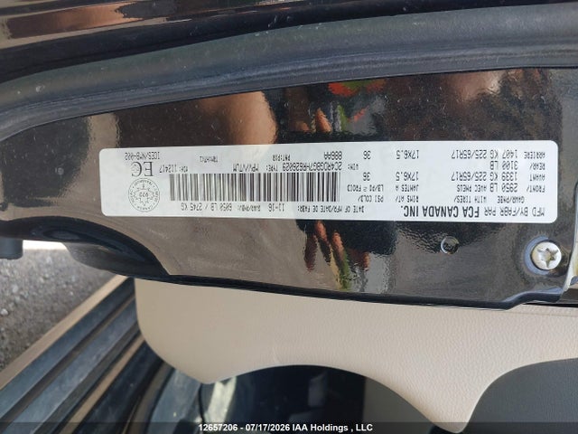 12657206 :رقم المزاد ، 2C4RDGBG7HR626029 vin ، 2017 Dodge Grand Caravan Cvp/sxt مزاد بيع