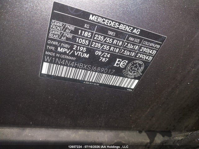 Продажа на аукционе авто 2025 Mercedes-benz Gla 250 4matic, vin: W1N4N4HBXSJ689017, номер лота: 12657224
