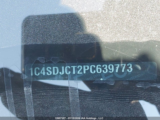 12657257 :رقم المزاد ، 1C4SDJCT2PC639773 vin ، 2023 Dodge Durango R/t Plus مزاد بيع