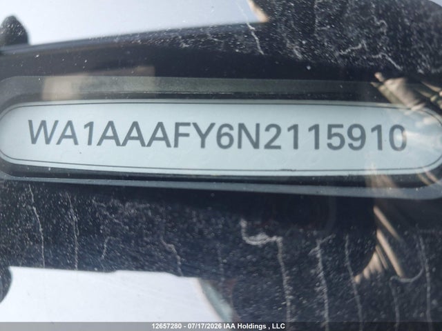 2022 Audi Q5 45 Komfort მანქანა იყიდება აუქციონზე, vin: WA1AAAFY6N2115910, აუქციონის ნომერი: 12657280
