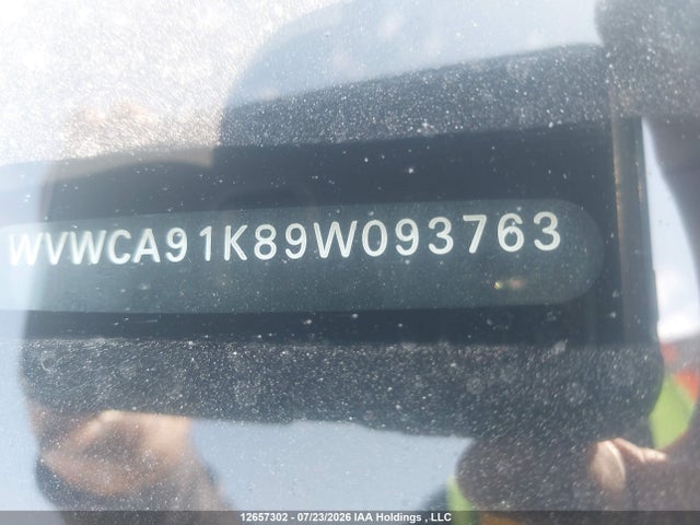 2009 Volkswagen Rabbit 5-door Comfortline/5-door Trendline მანქანა იყიდება აუქციონზე, vin: WVWCA91K89W093763, აუქციონის ნომერი: 12657302