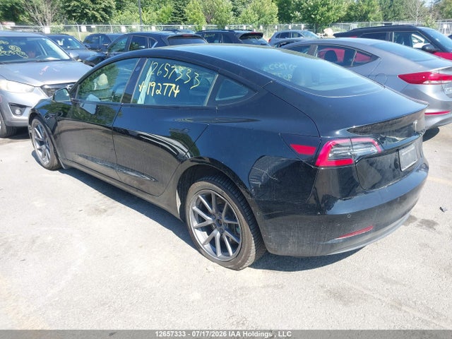 Aukcja sprzedaży 2022 Tesla Model 3 Rwd/standard Range, vin: 5YJ3E1EA7NF192774, numer aukcji: 12657333
