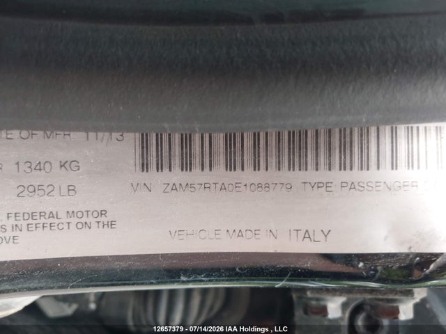 Maserati Ghibli S Q4 2014 ZAM57RTA0E1088779 Image 9