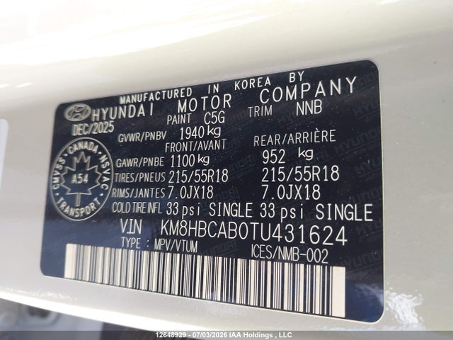 Hyundai Kona Preferred Awd 2026 KM8HBCAB0TU431624 Image 18