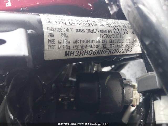 Yamaha YZFR3 2015 MH3RH06N6FK002269 Image 10