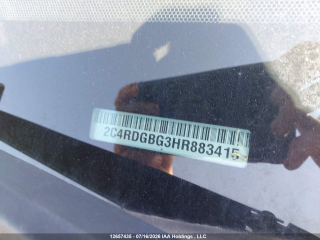 Продаж на аукціоні авто 2017 Dodge Grand Caravan Se, vin: 2C4RDGBG3HR883415, номер лоту: 12657435