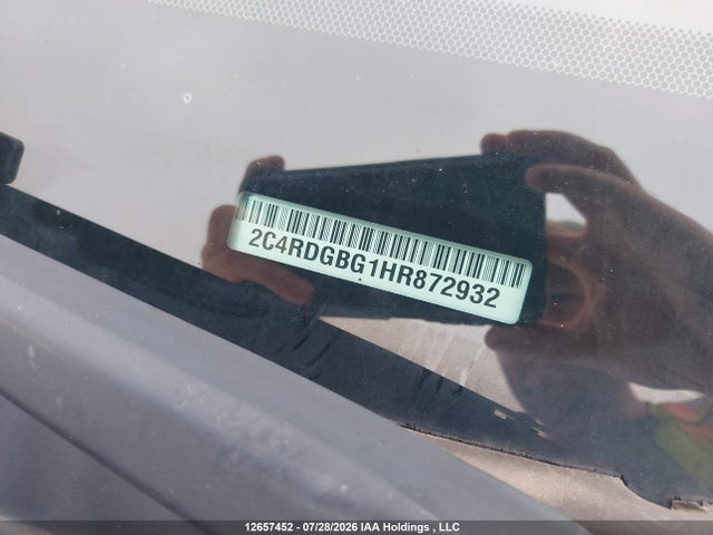 Aukcja sprzedaży 2017 Dodge Grand Caravan Cvp/sxt, vin: 2C4RDGBG1HR872932, numer aukcji: 12657452